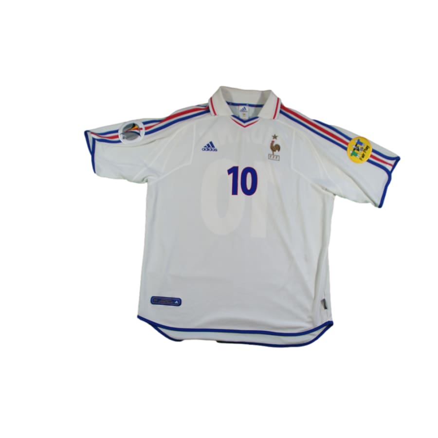 Maillot équipe de France vintage extérieur N°10 ZIDANE 2000-2001 - Adidas - Real Madrid