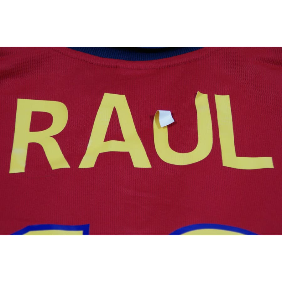 Maillot Espagne vintage domicile #10 RAUL 2000-2001 - Adidas - Espagne