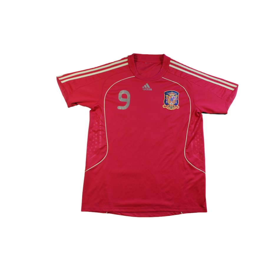 Maillot Espagne vintage domicile N°9 TORRES 2008-2009 - Adidas - Espagne