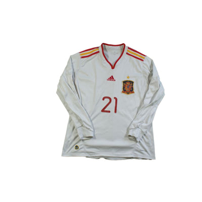 Maillot Espagne vintage extérieur N°21 SILVA 2011-2012 - Adidas - Espagne