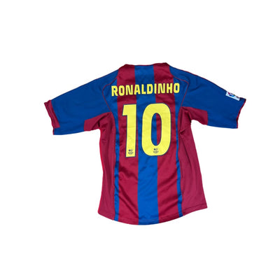 Maillot FC Barcelone #10 Ronaldinho 2004-2005 - Maillots de foot vintage / rétro - The Football Market