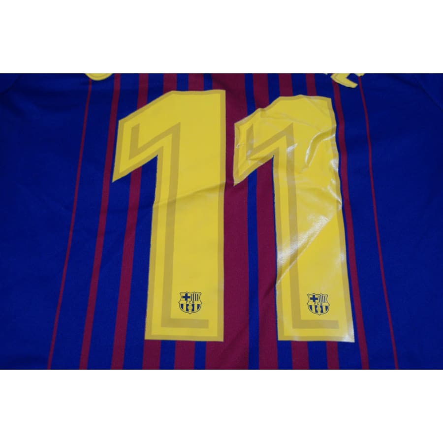 Maillot FC Barcelone domicile #11 DEMBELE 2017-2018 - Nike - Barcelone