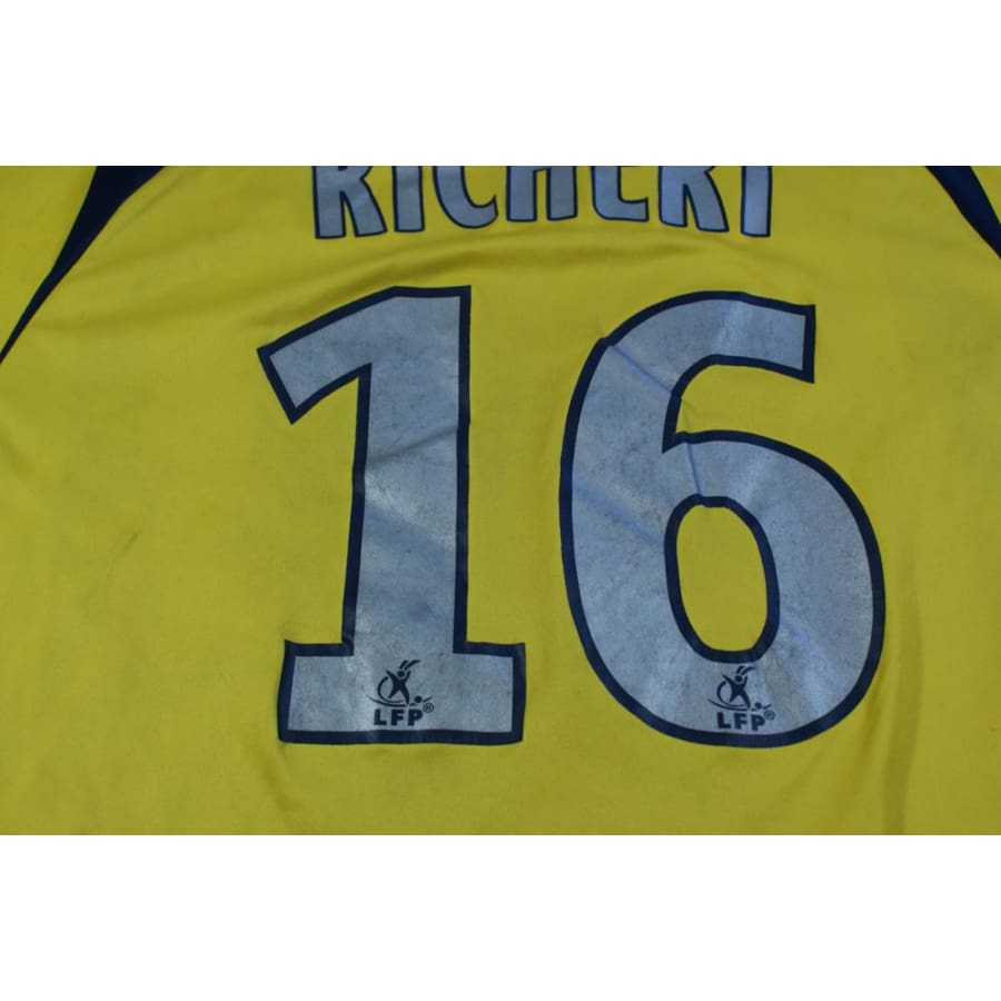 Maillot FC Sochaux-Montbéliard domicile N°16 RICHERT 2007-2008 - Lotto - FC Sochaux-Montbéliard