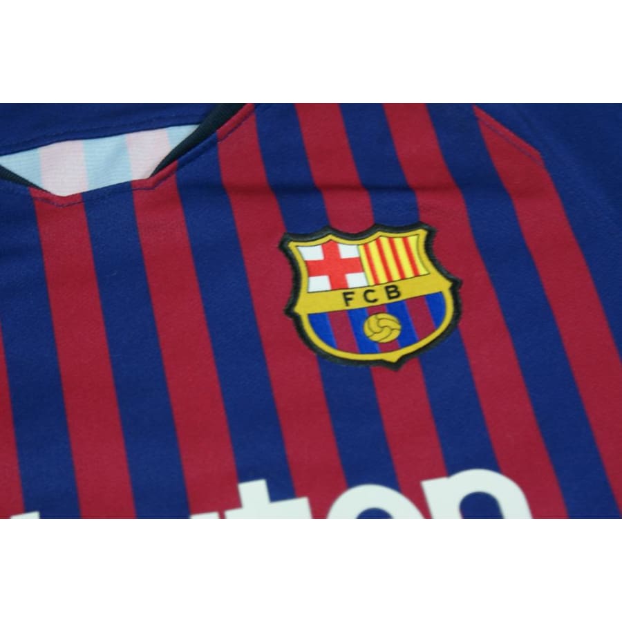 Maillot foot Barcelone enfant domicile N°10 MESSI 2018-2019 - Nike - Barcelone