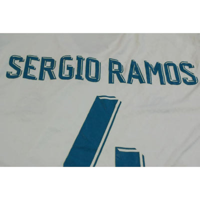 Maillot foot Real Madrid CF domicile N°4 SERGIO RAMOS 2017-2018 - Adidas - Real Madrid