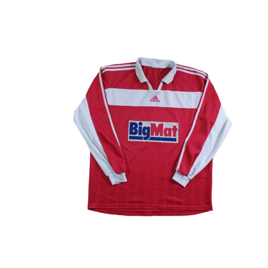 Maillot Cycliste Vintage BIGMAT AUBER 93 Par Giordana – Manches Longues, Taille XXL, Années 90