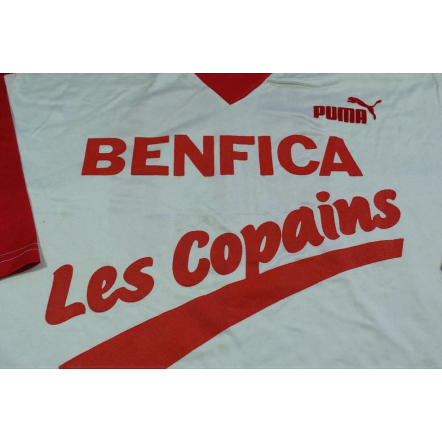 Maillot foot rétro Benfica Les Copains N°10 années 1990 - Puma - Autres championnats