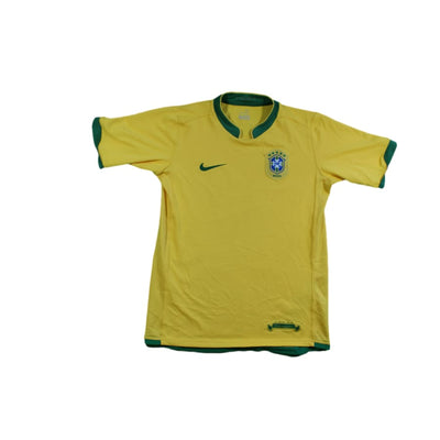 Maillot foot rétro Brésil domicile N°10 RONALDINHO 2006-2007 - Nike - Brésil