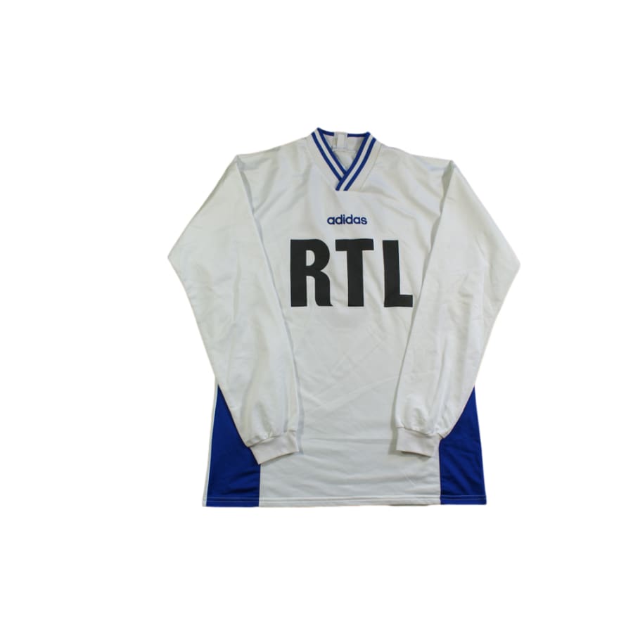 Maillot De Foot Rétro Adidas – Coupe De France TF1, Taille L, Manches Longues