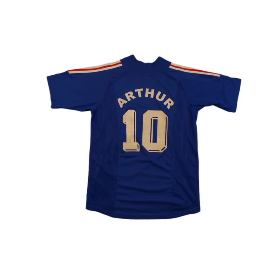 Maillot foot rétro domicile Equipe de France N°10 ARTHUR 2002-2003 - Adidas - Equipe de France