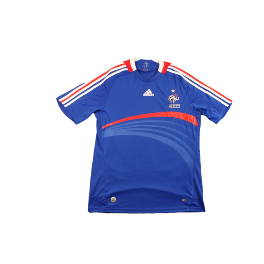 Maillot foot rétro équipe de France domicile 2008-2009 - Adidas - Equipe de France