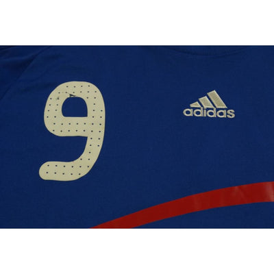 Maillot foot rétro équipe de France domicile enfant N°9 BENZEMA 2008-2009 - Adidas - Equipe de France