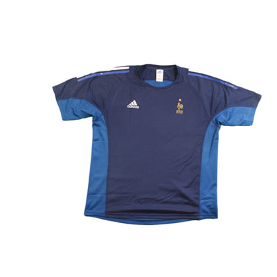 Maillot foot rétro équipe de France entraînement années 2000 - Adidas - Equipe de France