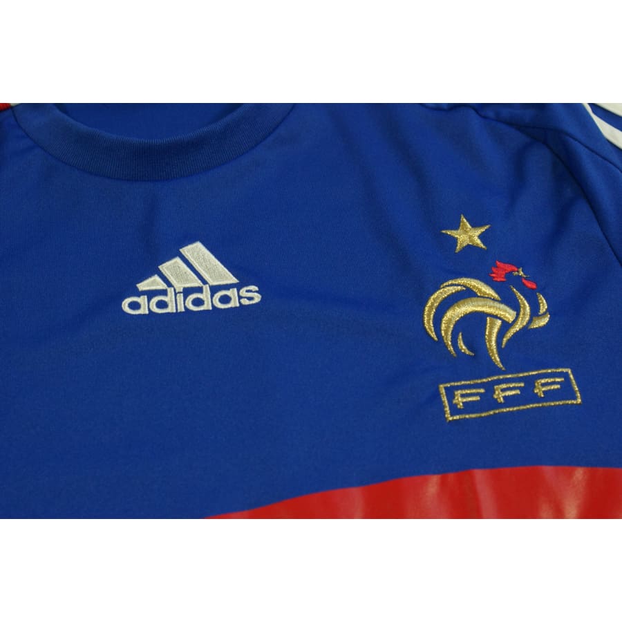 Maillot foot rétro France domicile 2008-2009 - Adidas - Equipe de France
