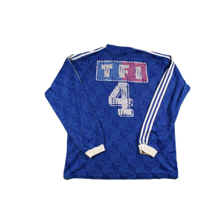 Maillot Foot Vintage Coupe De France TF1 N°4 - Adidas Années 1990 - Taille XL