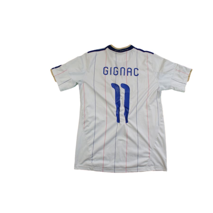 Maillot foot vintage Equipe de France extérieur N°11 GIGNAC 2010-2011 - Adidas - Equipe de France