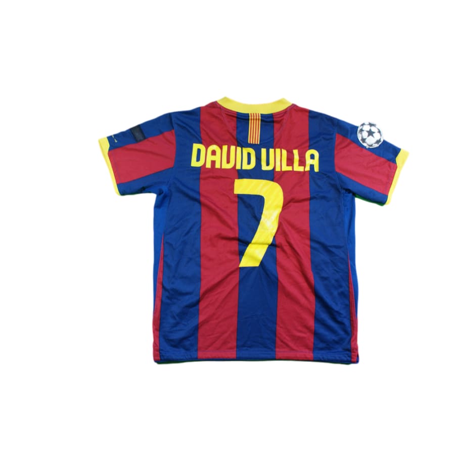 Maillot foot vintage FC Barcelone domicile N°7 DAVID VILLE 2010-2011 - Nike - Barcelone