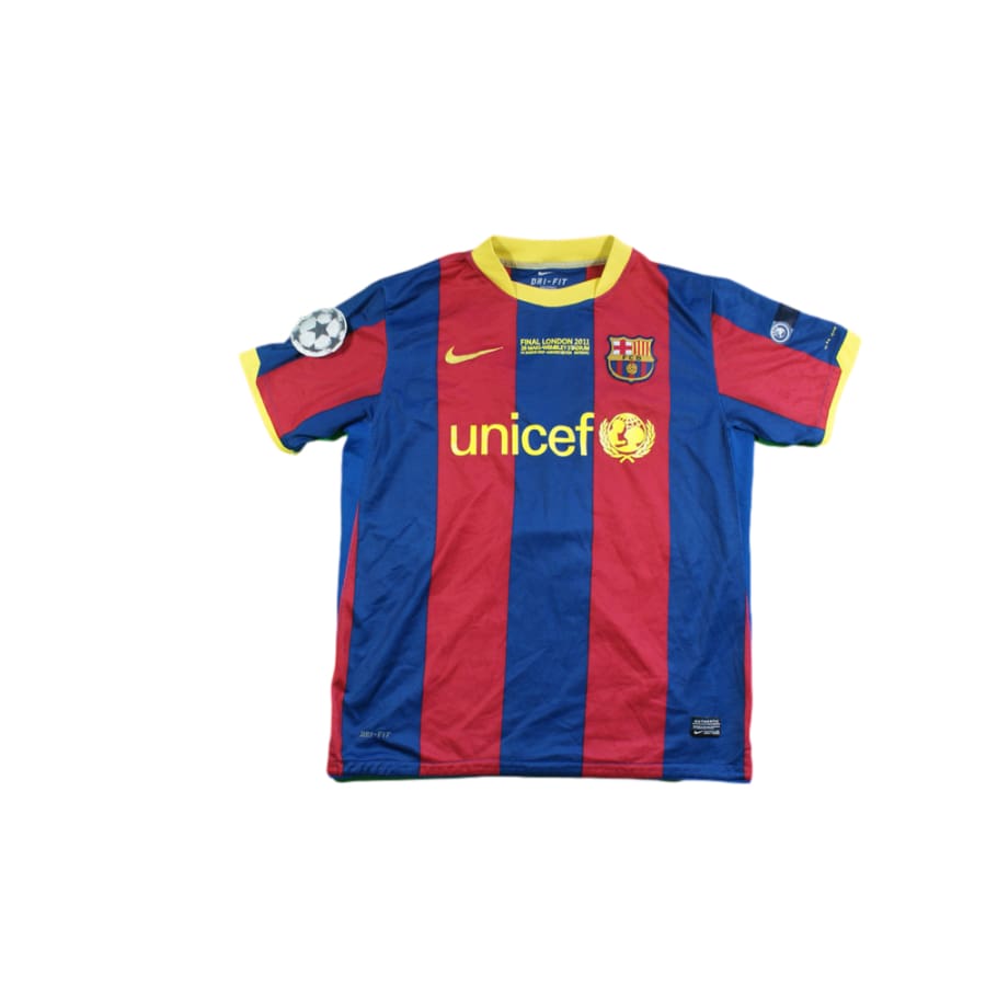 Maillot foot vintage FC Barcelone domicile N°7 DAVID VILLE 2010-2011 - Nike - Barcelone