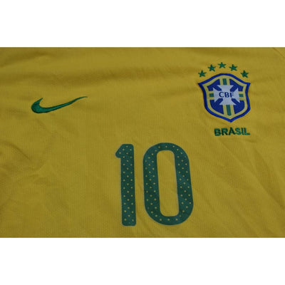 Maillot football rétro Brésil domicile N°10 2010-2011 - Nike - Brésil