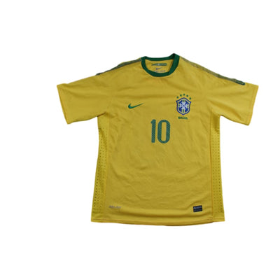 Maillot football rétro Brésil domicile N°10 2010-2011 - Nike - Brésil