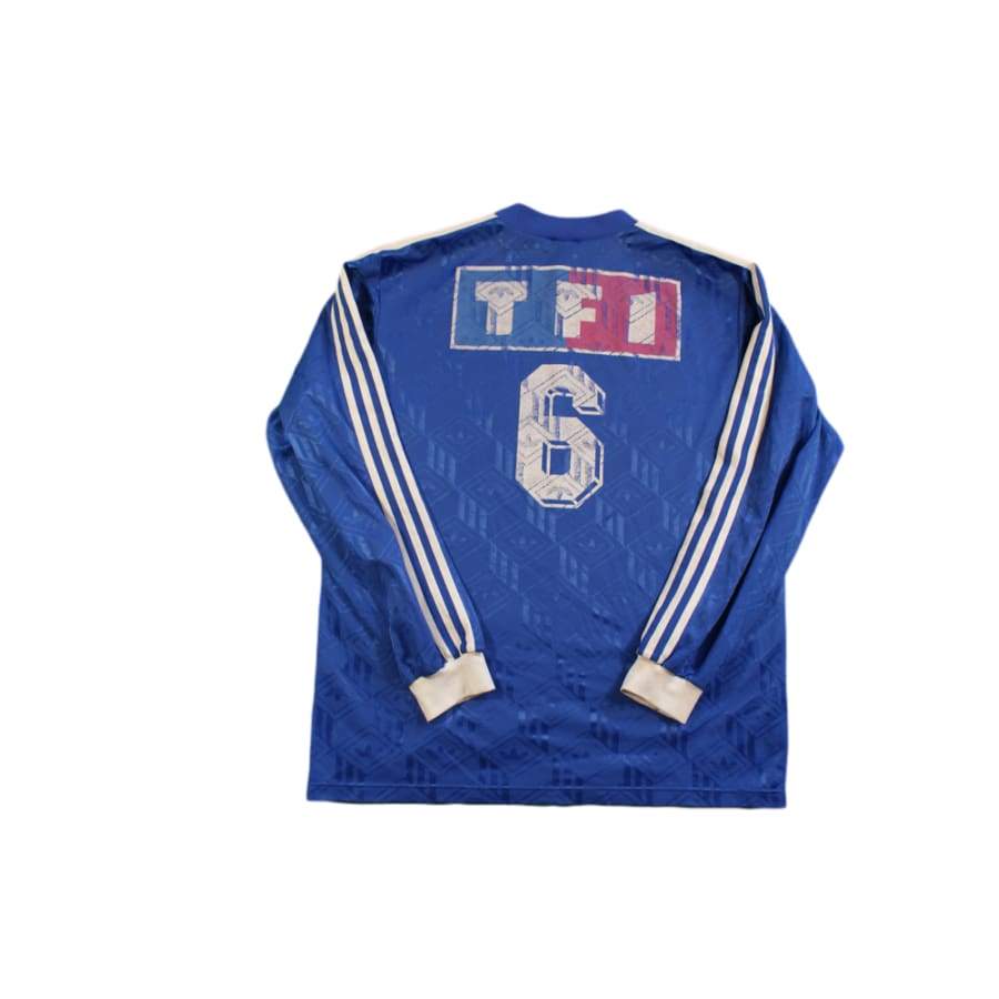 Maillot football rétro Coupe de France TF1 N°6 années 1990 - Adidas - Coupe de France