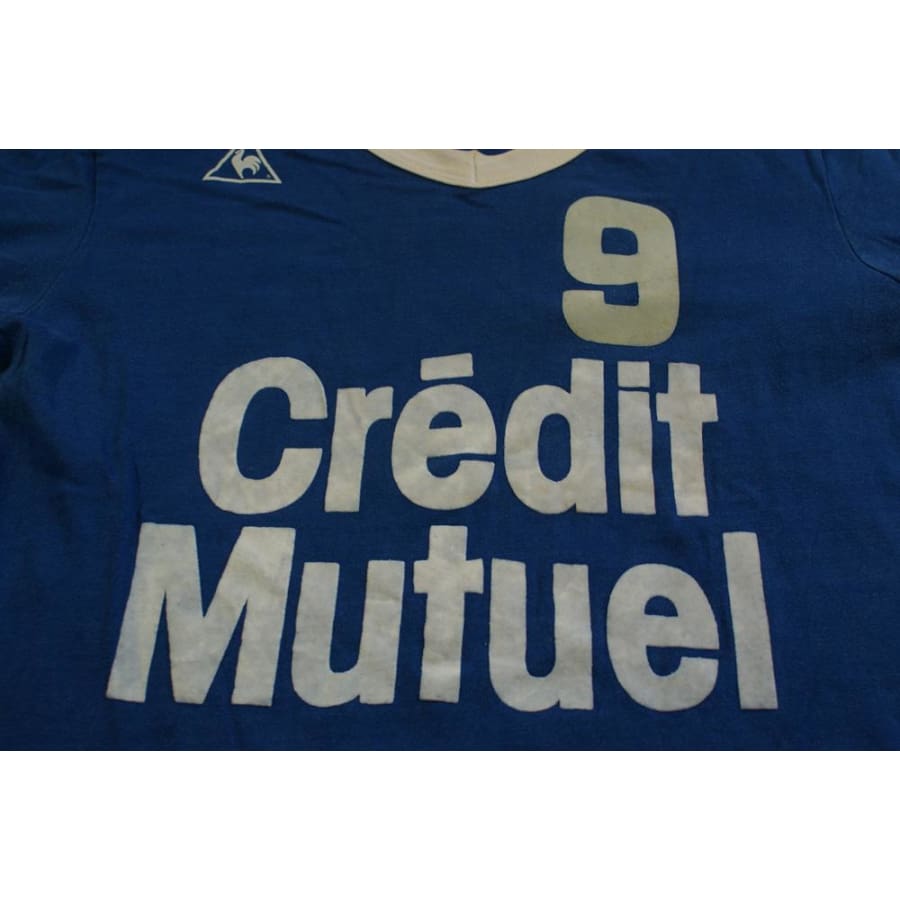 Maillot football rétro Crédit Mutuel N°9 années 1990 Maillot football rétro Crédit Mutuel N°9 années 1990