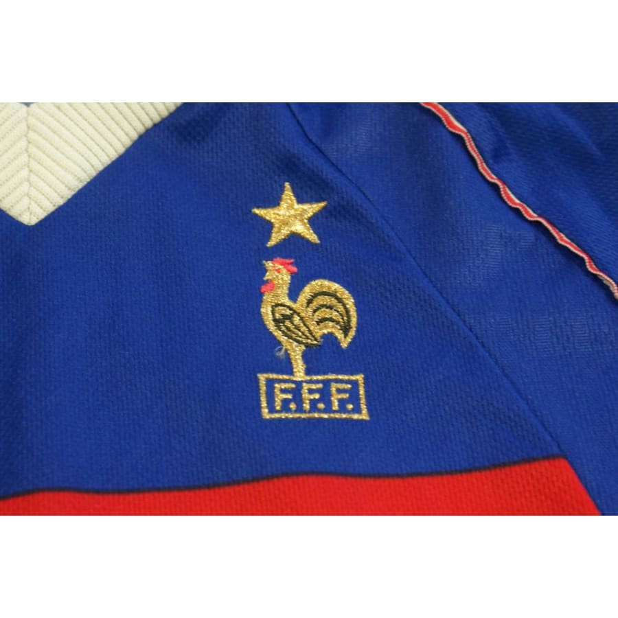 Maillot football rétro équipe de France domicile enfant N°9 AVRANCHE 1998-1999 - Adidas - Equipe de France