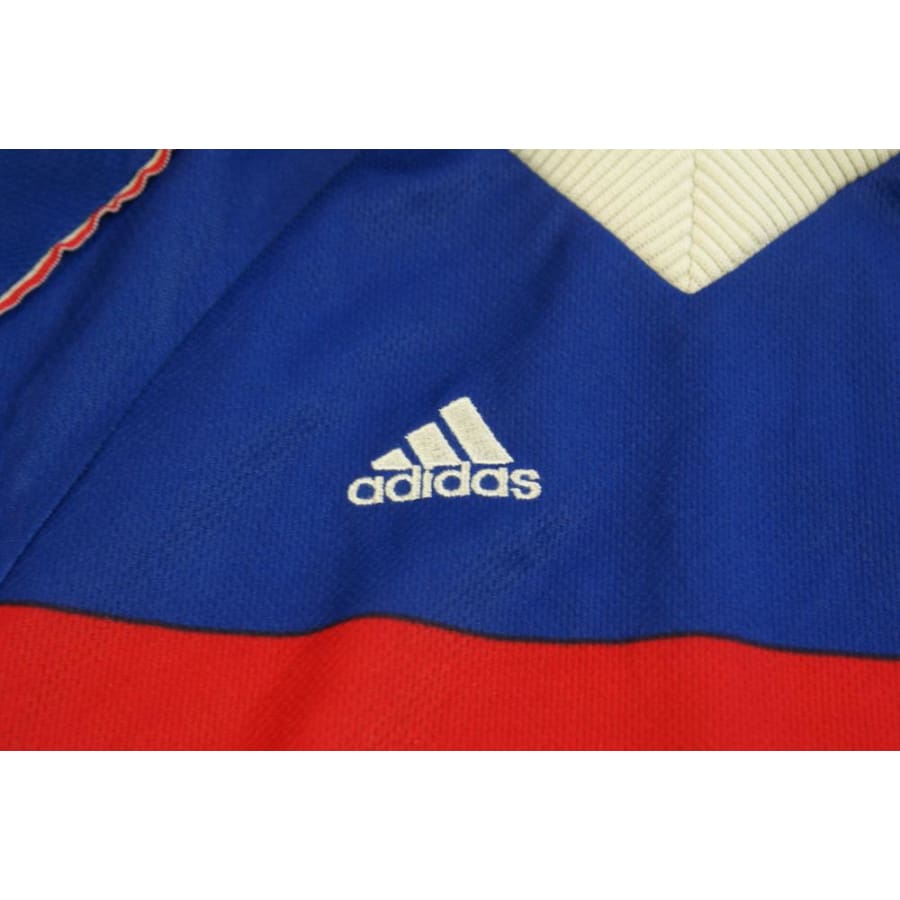 Maillot football rétro équipe de France domicile enfant N°9 AVRANCHE 1998-1999 - Adidas - Equipe de France