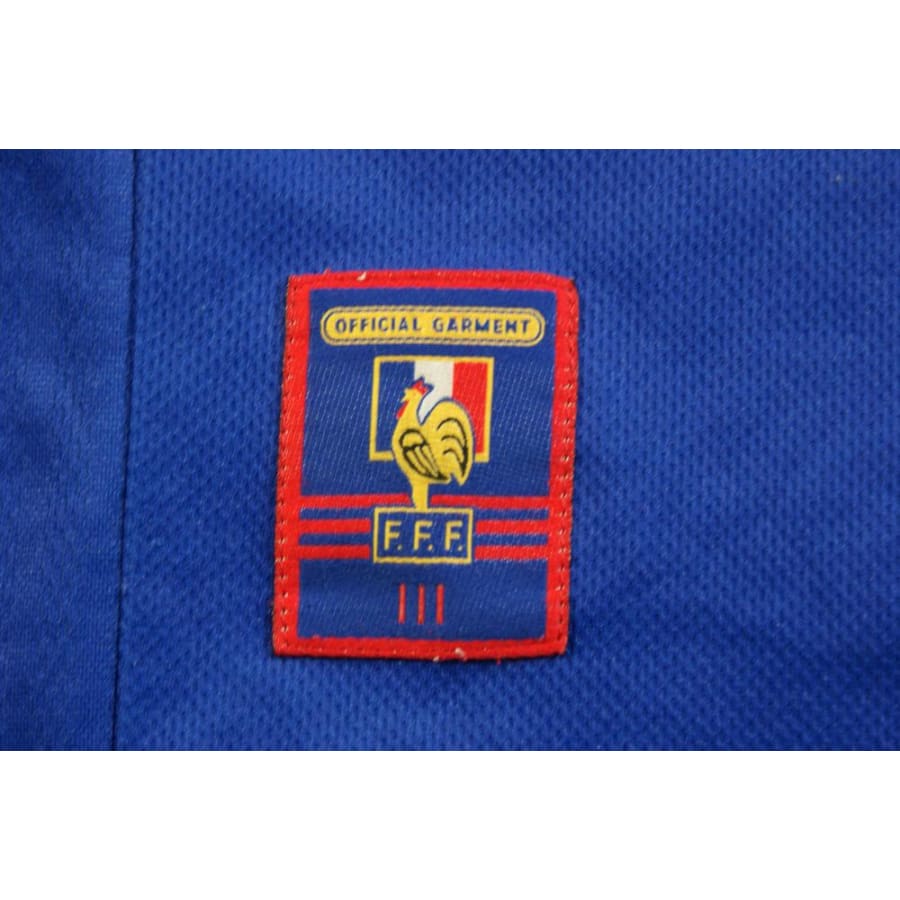 Maillot football rétro équipe de France domicile enfant N°9 AVRANCHE 1998-1999 - Adidas - Equipe de France