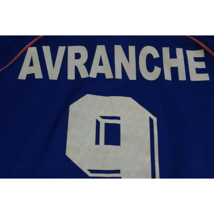 Maillot football rétro équipe de France domicile enfant N°9 AVRANCHE 1998-1999 - Adidas - Equipe de France