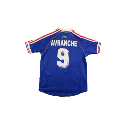 Maillot football rétro équipe de France domicile enfant N°9 AVRANCHE 1998-1999 - Adidas - Equipe de France