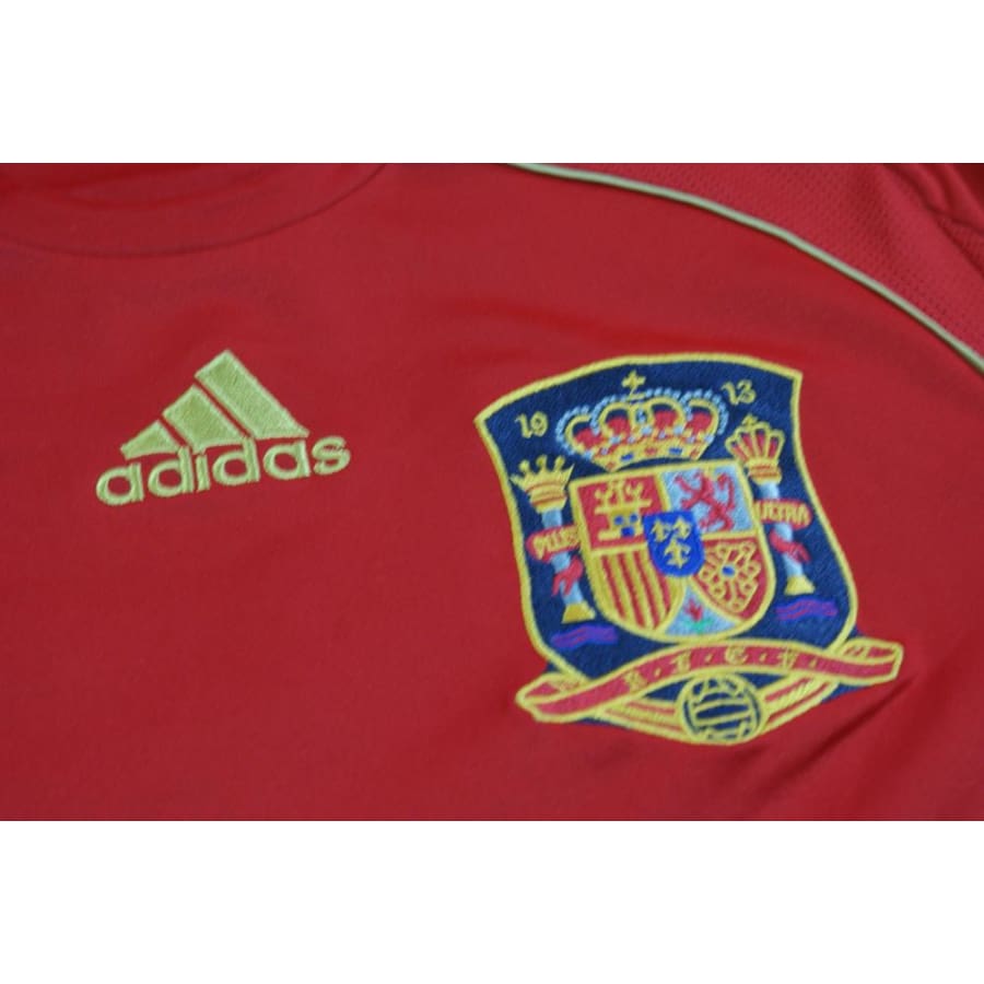 Maillot football rétro Espagne domicile N°9 TORRES 2008-2009 - Adidas - Espagne