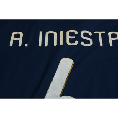 Maillot football rétro Espagne extérieur N°6 A.INIESTA 2010-2011 - Adidas - Espagne