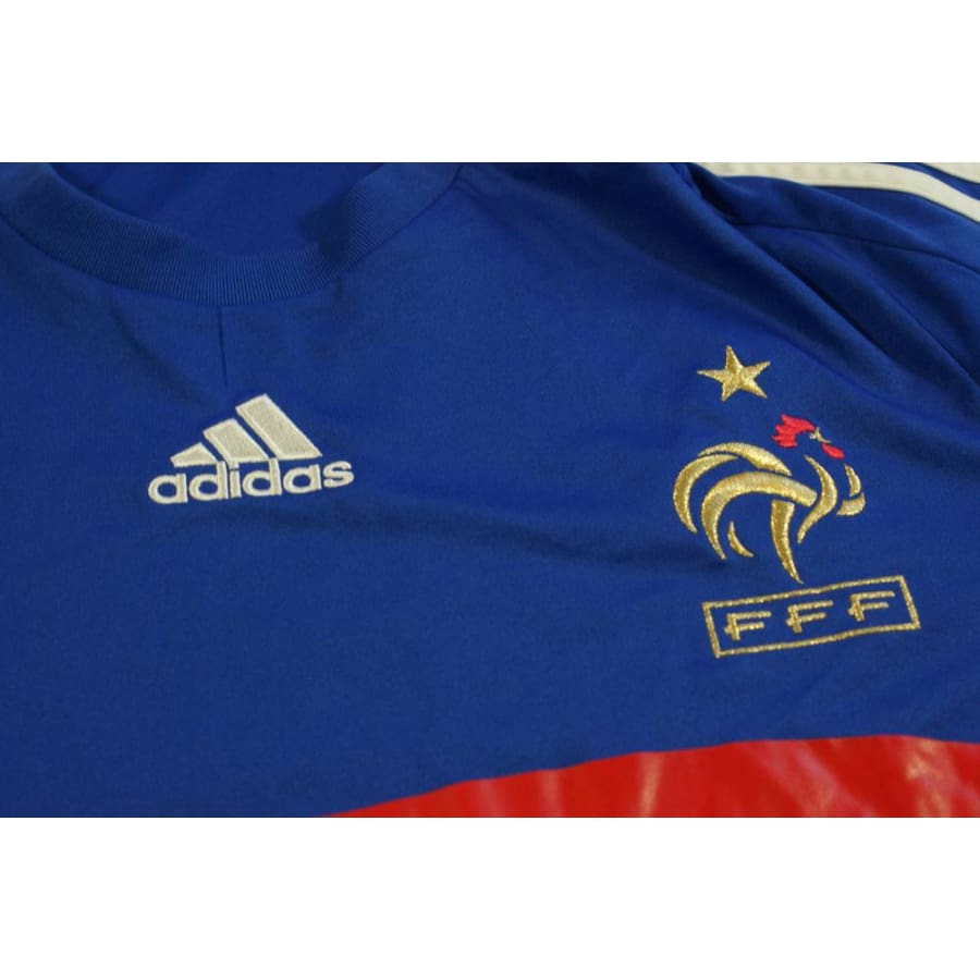 Maillot football rétro France domicile 2008-2009 - Adidas - Equipe de France