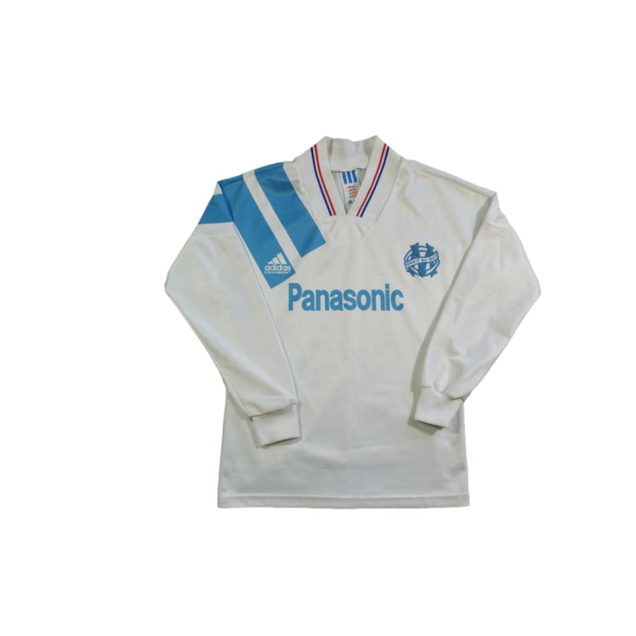 Maillot football rétro Marseille domicile enfant 1991-1992 - Adidas - Olympique de Marseille