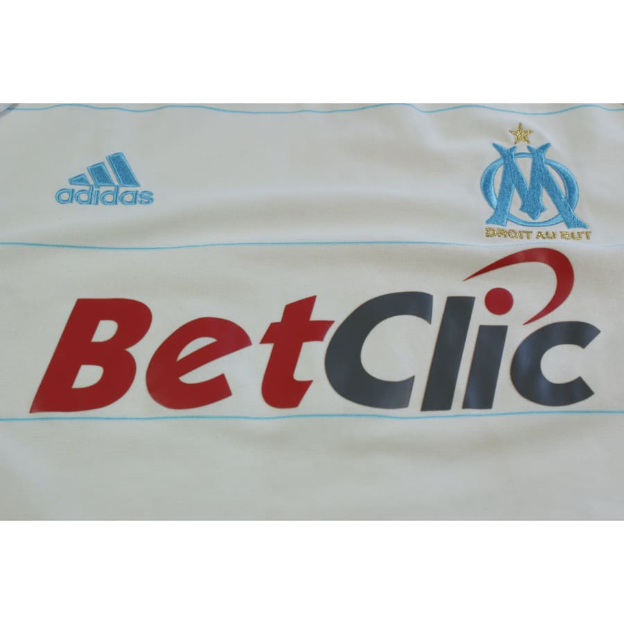 Maillot football rétro OM domicile 2010-2011 - Adidas - Olympique de Marseille