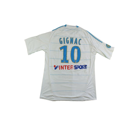 Maillot football rétro OM domicile N°10 GIGNAC 2010-2011 - Adidas - Olympique de Marseille