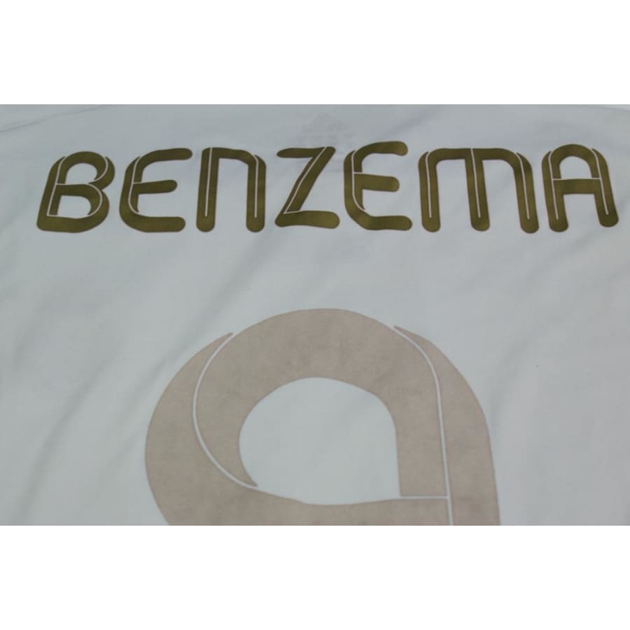 Maillot football rétro Real Madrid domicile N°9 BENZEMA 2007-2008 - Adidas - Real Madrid