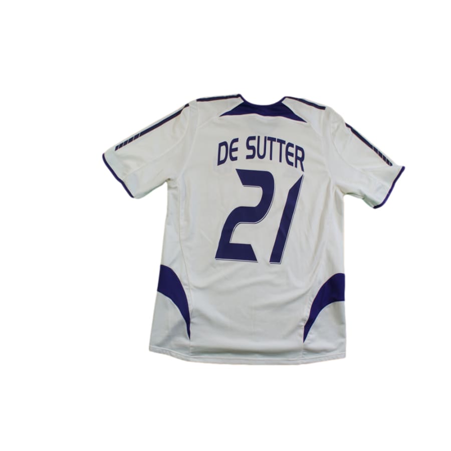 Maillot football vintage Anderlecht extérieur N°21 DE SUTTER 2005-2006 - Adidas - RSC Anderlecht