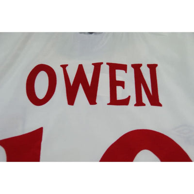 Maillot football vintage Angleterre domicile #10 OWEN 2000-2001 - Umbro - Angleterre