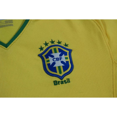 Maillot football vintage Brésil domicile enfant 2007-2008 - Nike - Brésil