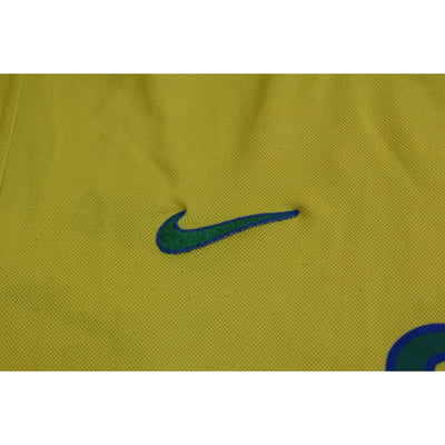 Maillot football vintage Brésil domicile N°9 RONALDO 1998-1999 - Nike - Brésil