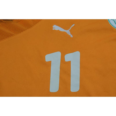 Maillot football vintage Côte d’Ivoire domicile N°11 DROGBA 2010-2011 - Puma - Côte d’Ivoire