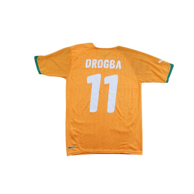 Maillot football vintage Côte d’Ivoire domicile N°11 DROGBA 2010-2011 - Puma - Côte d’Ivoire