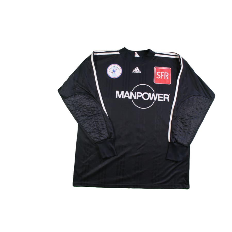 Maillot football vintage Coupe de France Manpower gardien N°1 années 2000 - Adidas - Coupe de France