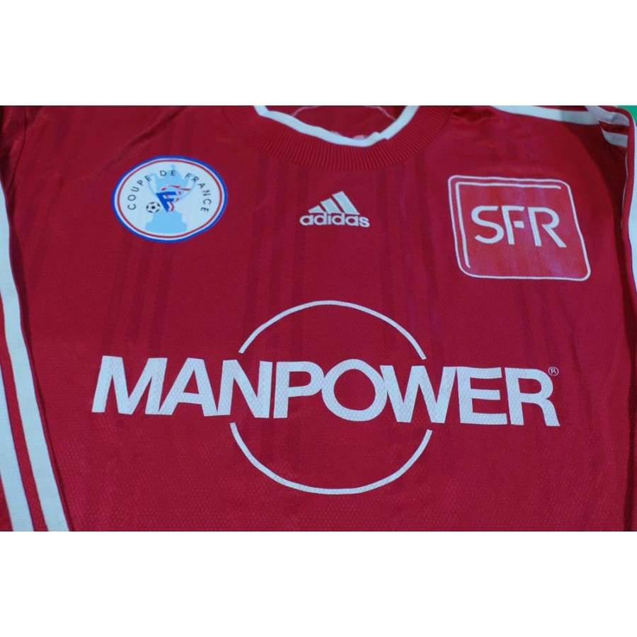 Maillot football vintage Coupe de France Manpower N°8 années 2000 - Adidas - Coupe de France