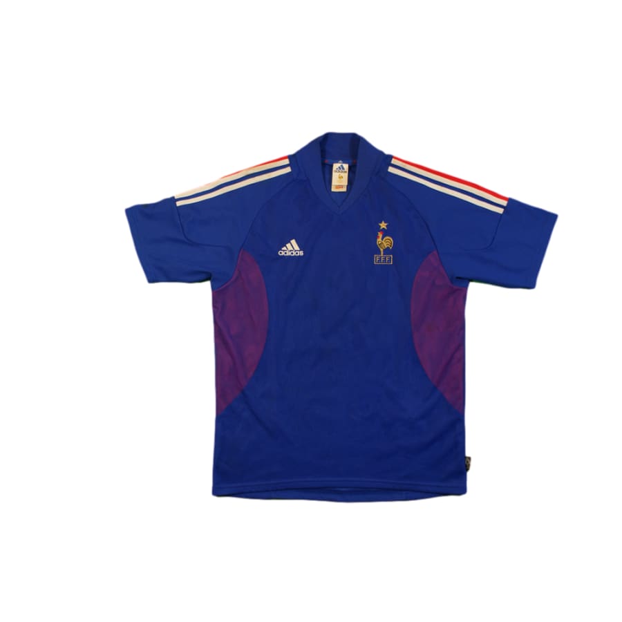 Maillot Foot Domicile Equipe De France 2002-2003 - N°10 ARTHUR - Adidas - Taille S