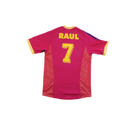 Maillot football vintage Espagne domicile N°7 RAUL 2002-2003 - Adidas - Espagne