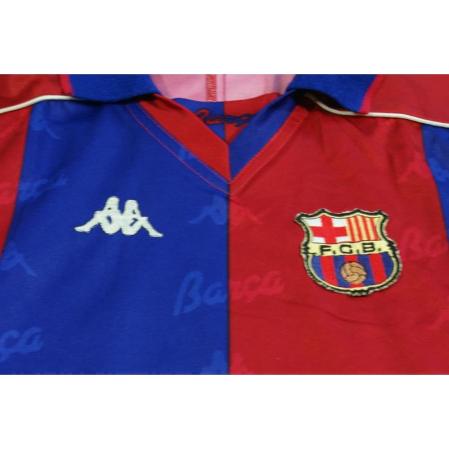 Maillot football vintage FC Barcelone domicile N°11 RIVALDO 1993-1994 - Kappa - Barcelone