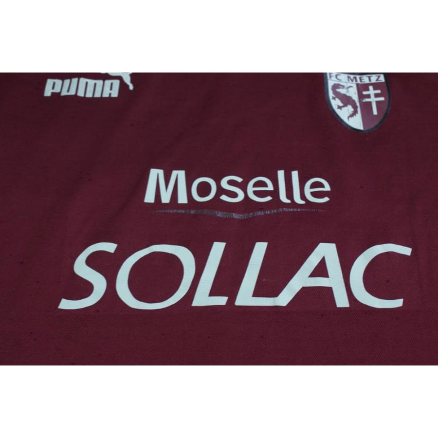 Maillot football vintage FC Metz domicile N°19 FROUNZ 2003-2004 - Puma - FC Metz